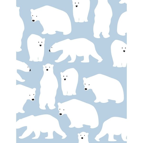 Белый медведь шаблон