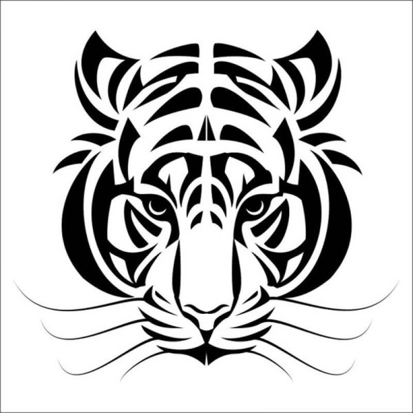 Тигр силуэт