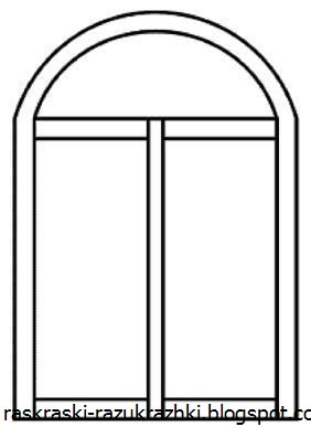 Схематичный рисунок окна