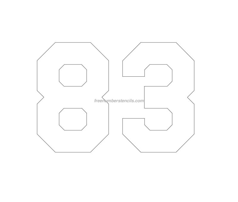 Цифра 28 трафарет