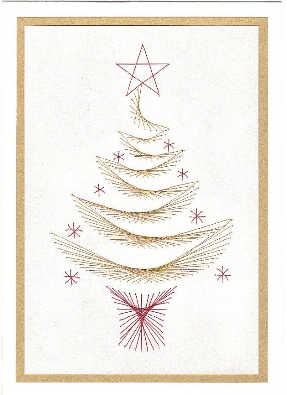 Вышивание на картоне