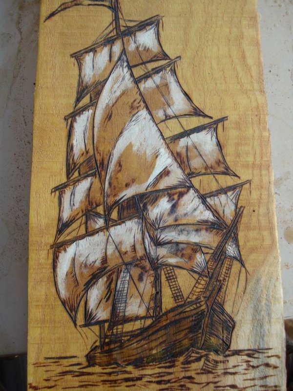 Пейзажи для выжигания по дереву