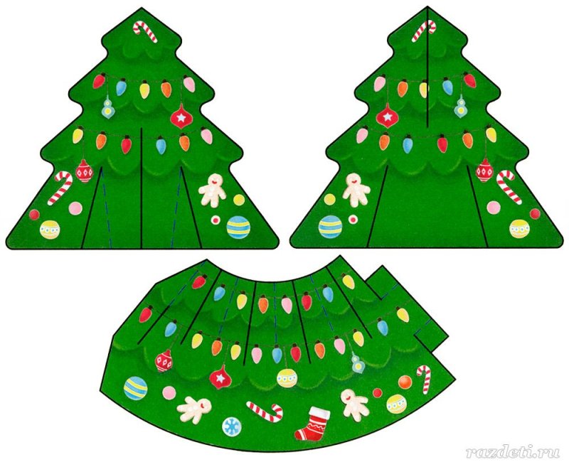 Аппликация елочка