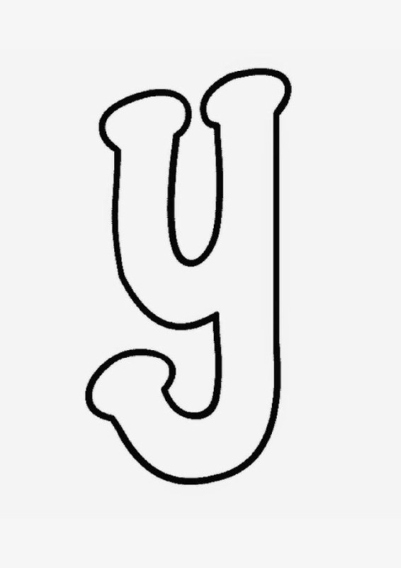 Трафарет букв