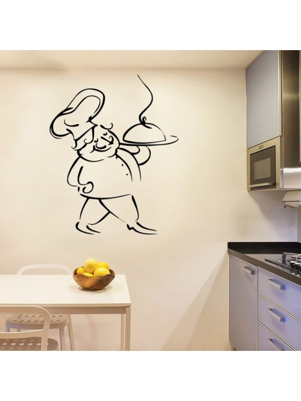 Интерьерные наклейки на стену в кухню