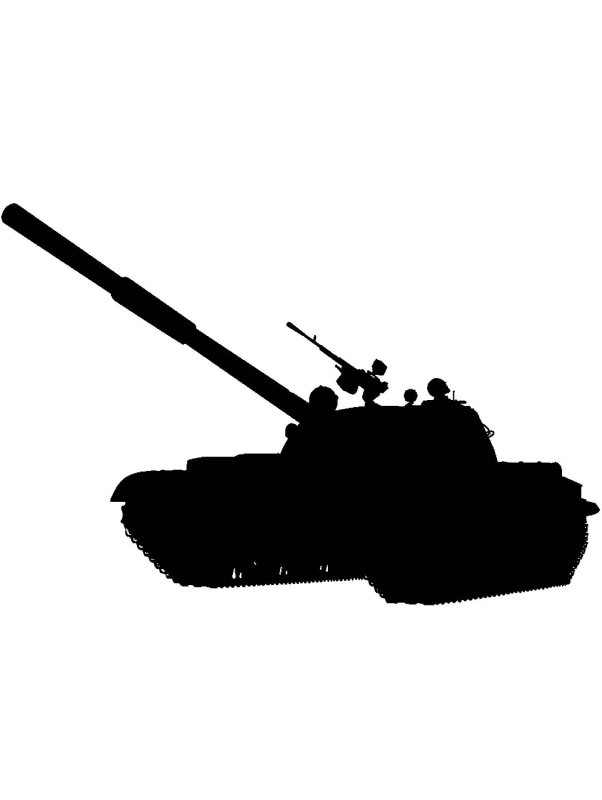 Силуэт танка т-80