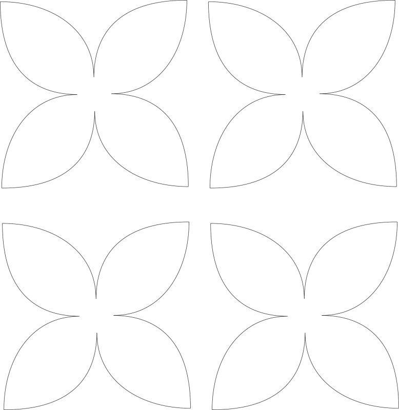 Трафарет "цветы"