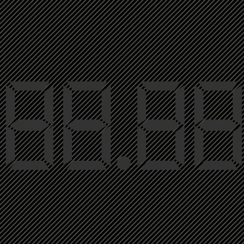 Циферблат электронных часов