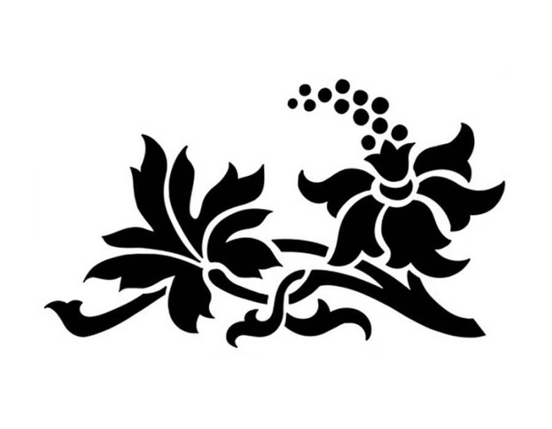 Трафарет орнамент для декора