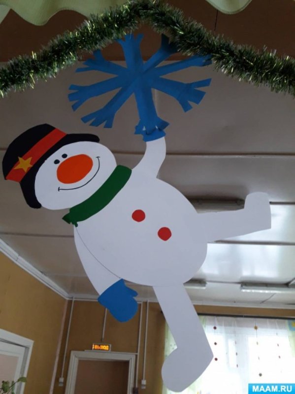 Снеговики для украшения группы детсада