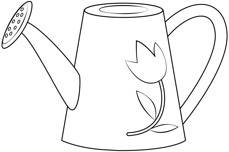 Лейка раскраска