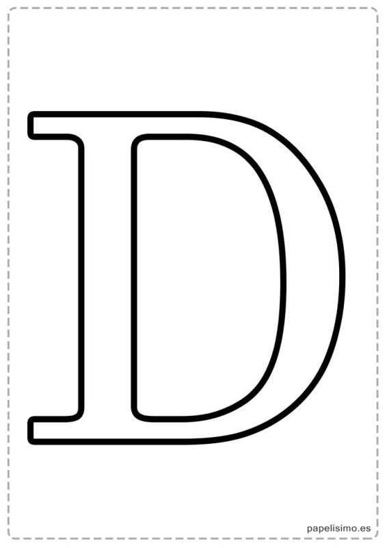 Трафарет букв