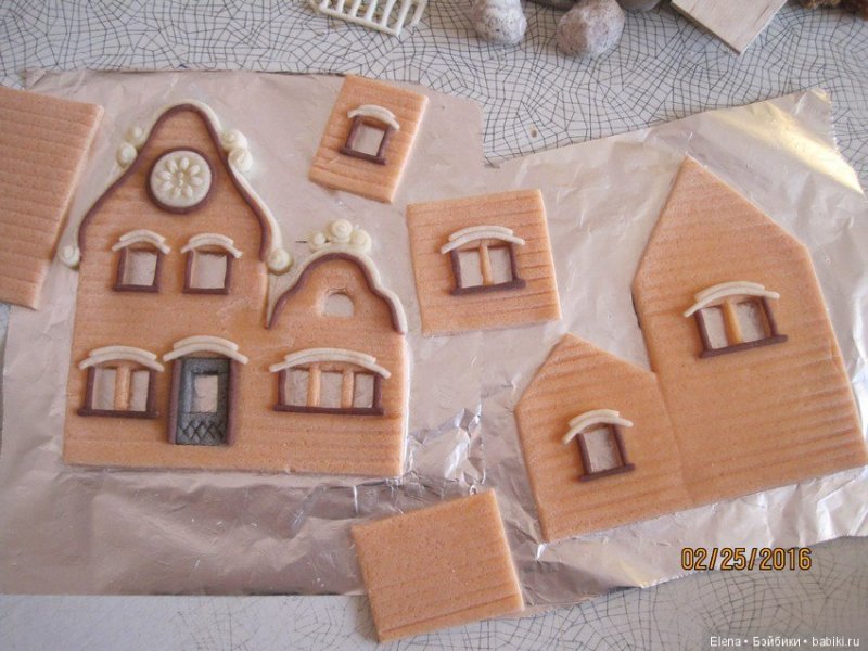 Кукольный домик из соленого теста