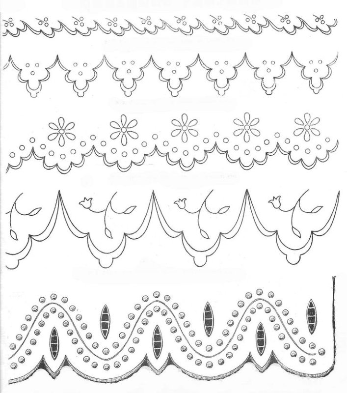 Трафарет кружева