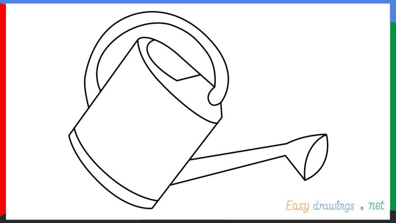 Лейка раскраска для детей