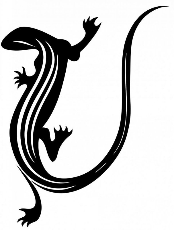 Стилизованная ящерица