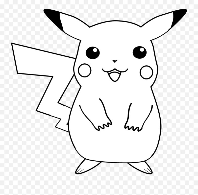 Раскраски покемоны Пикачу