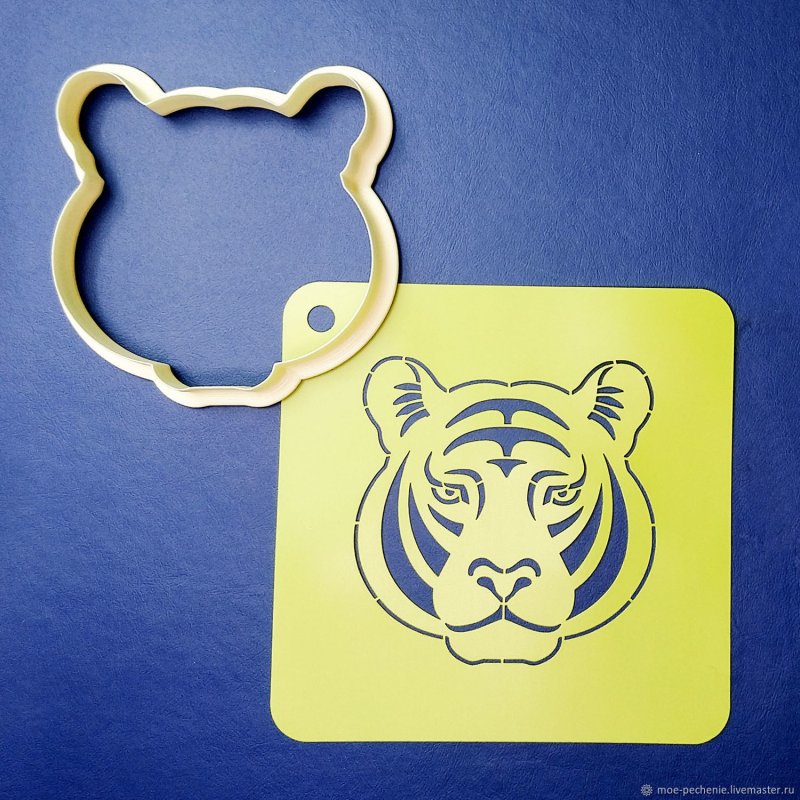 Пряник голова тигра