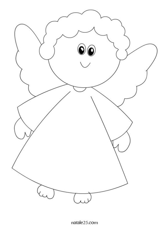 Ангелочки трафарет