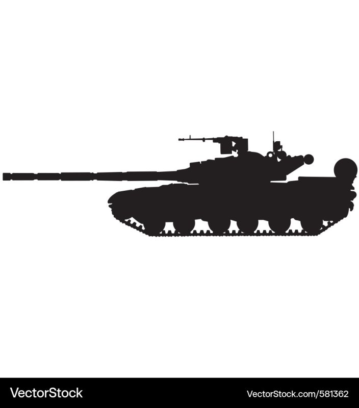 Танк т-72 силуэт