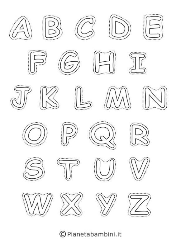 Трафарет букв