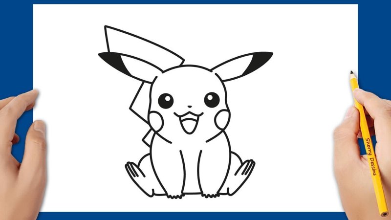 Трафареты для 3д ручки Пикачу