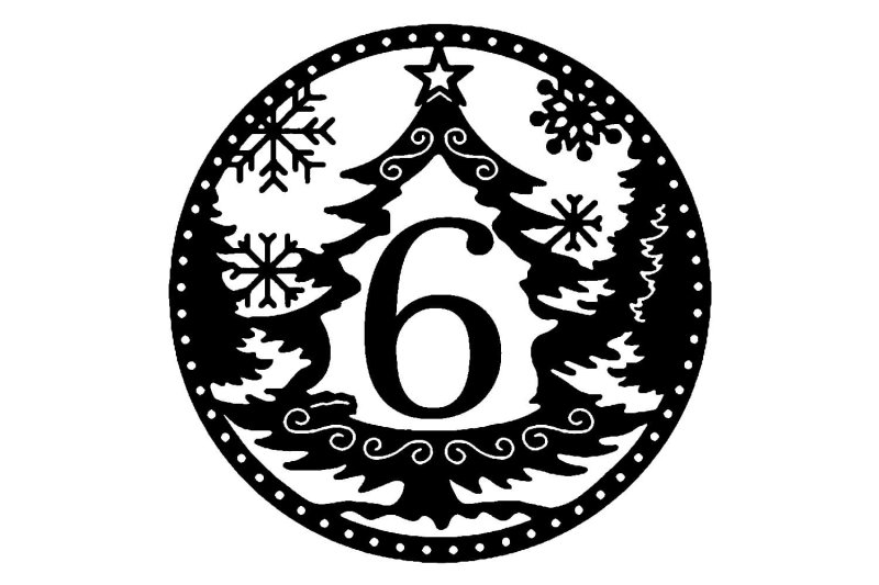 Новогодние цифры для вырезания