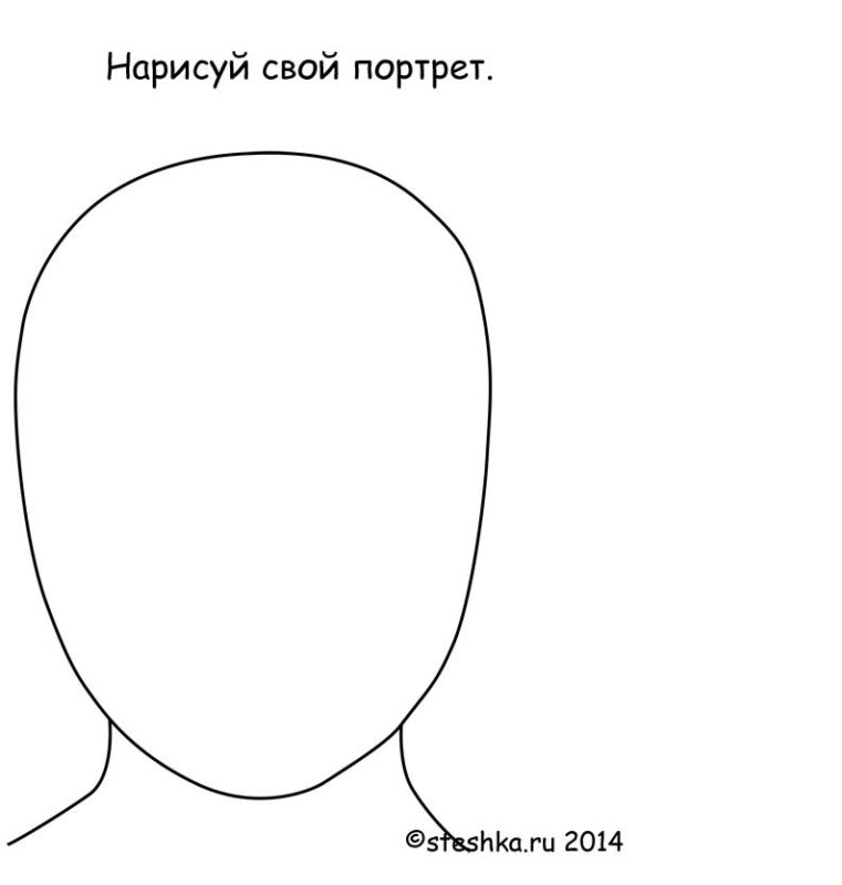 Овалы лица для рисования для детей