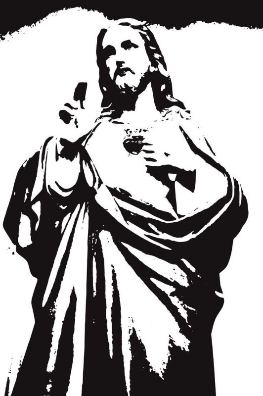 Лик Иисуса Христа вектор