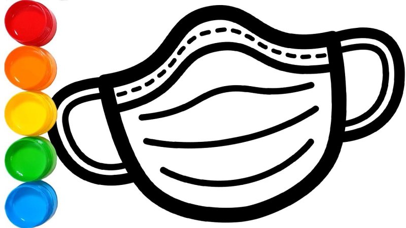 Маска медицинская рисунок