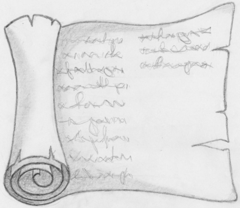 Свиток раскраска