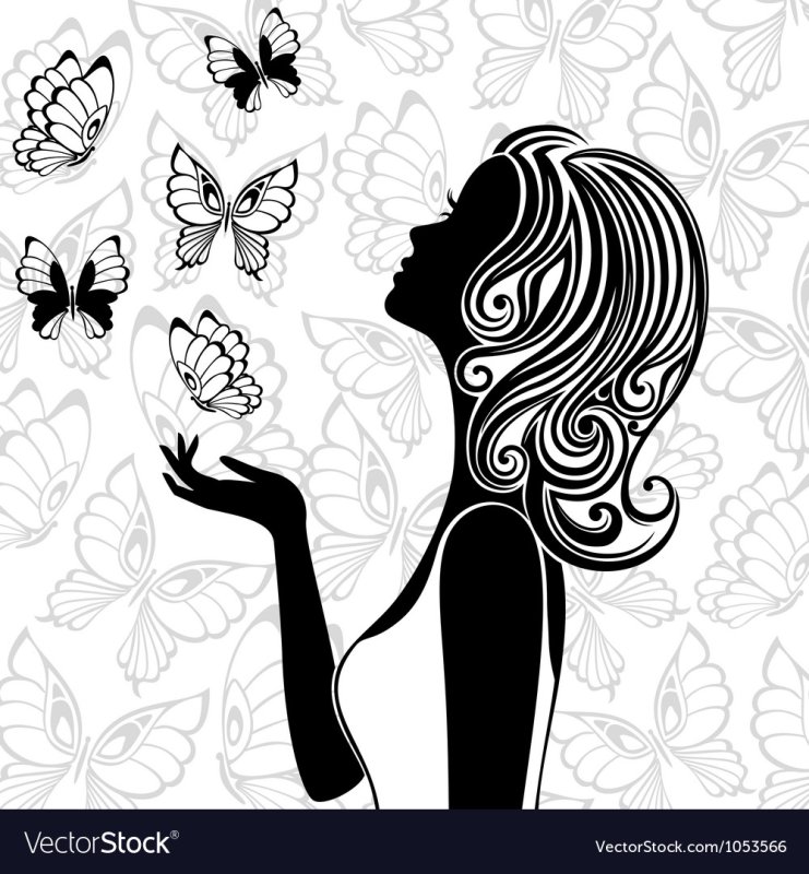 Силуэт девушки