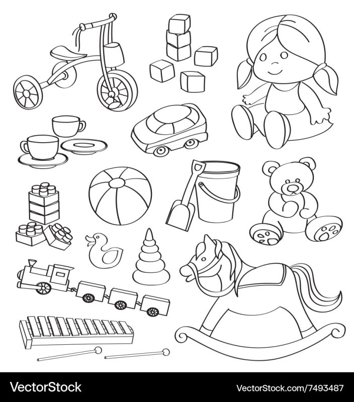 Детские игрушки Наброски