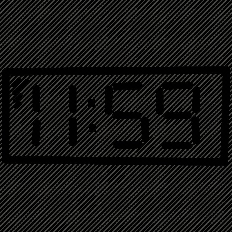 Циферблат электронных часов