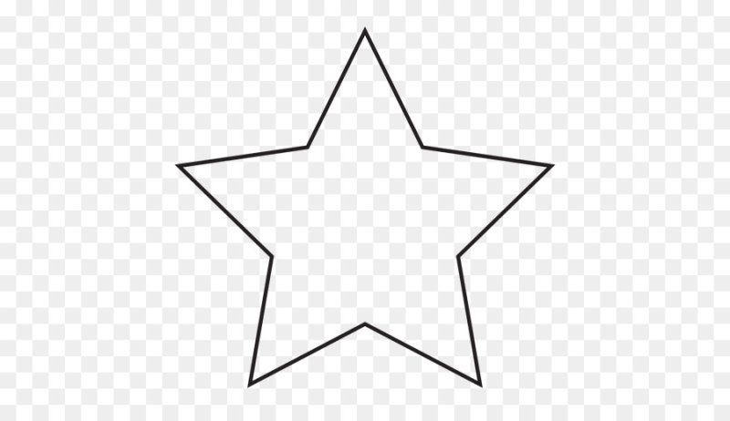 Звезда контурный рисунок