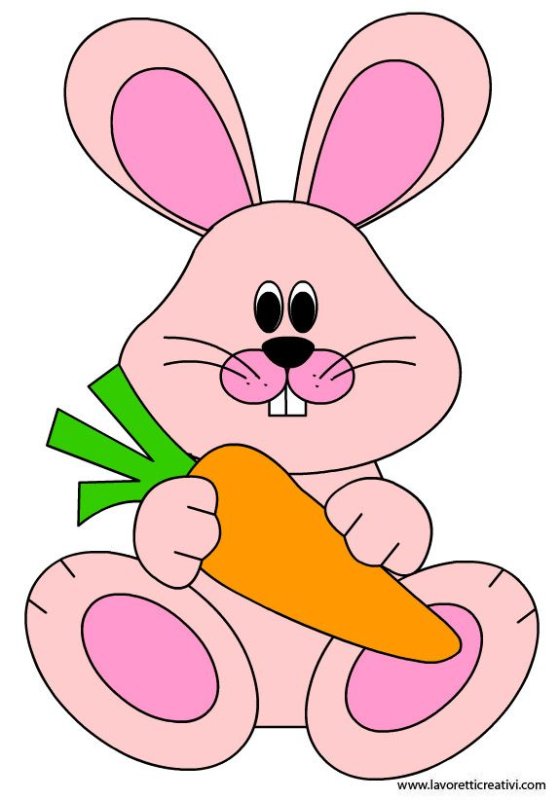 Трафарет Зайка для детей