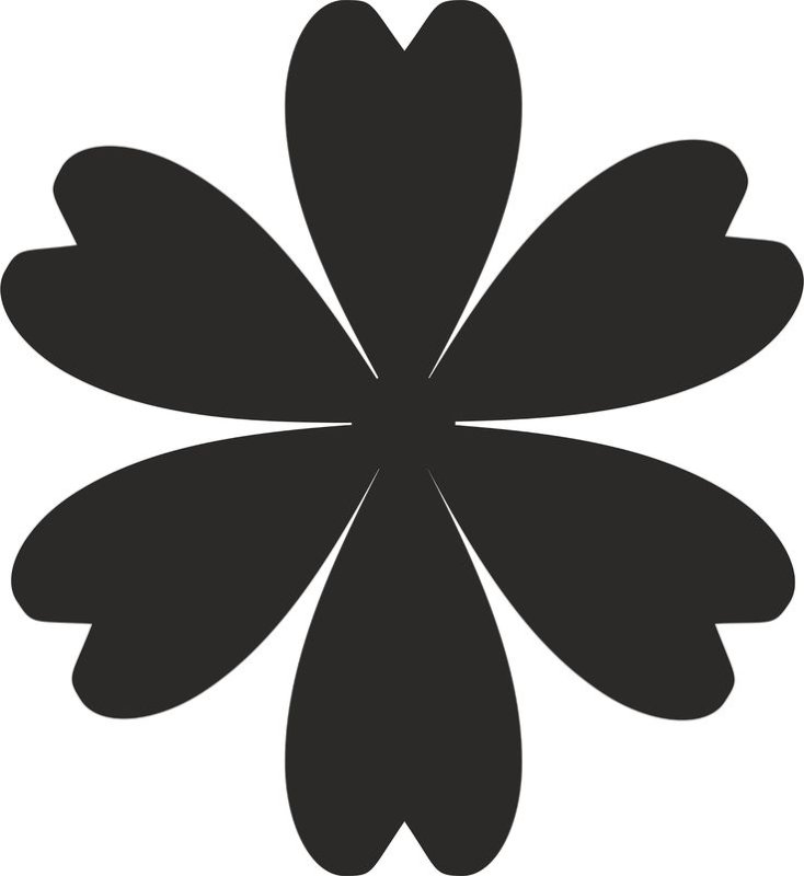 Цветок силуэт