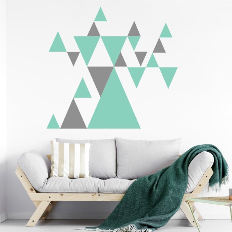 Интерьерные наклейки треугольники