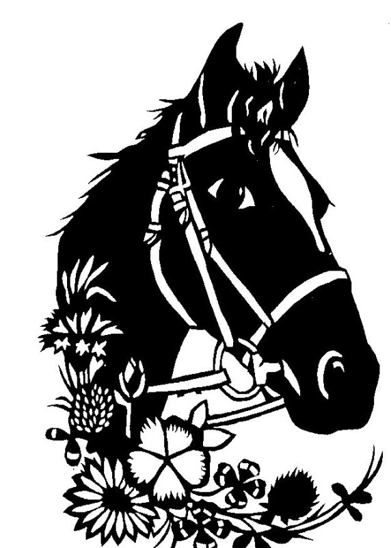 Черно белые трафареты