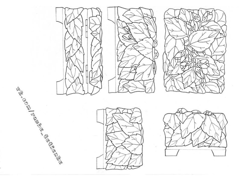 Узоры резьбы по дереву Татьянка