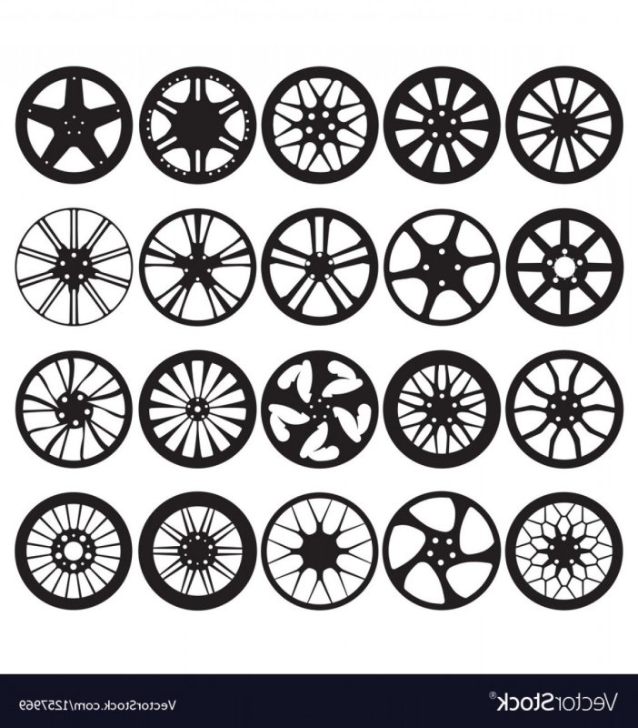 Колесо трафарет