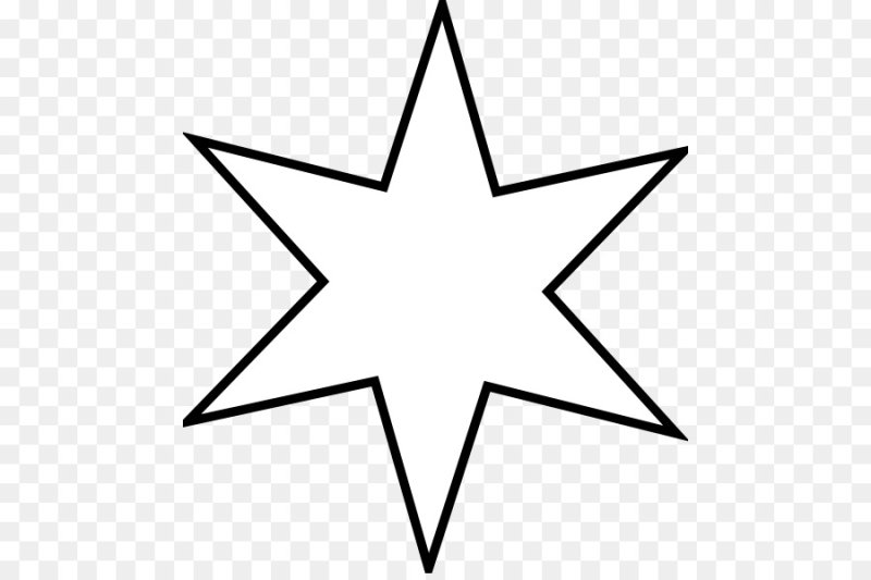 Звезда контурный рисунок