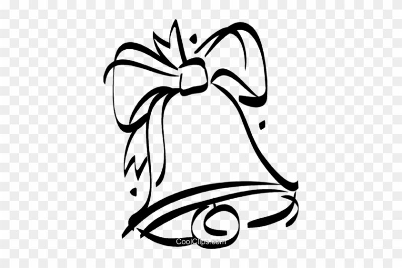 Колокольчик черно белый