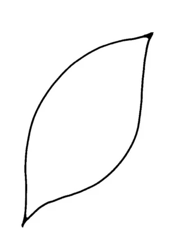 Листики трафарет