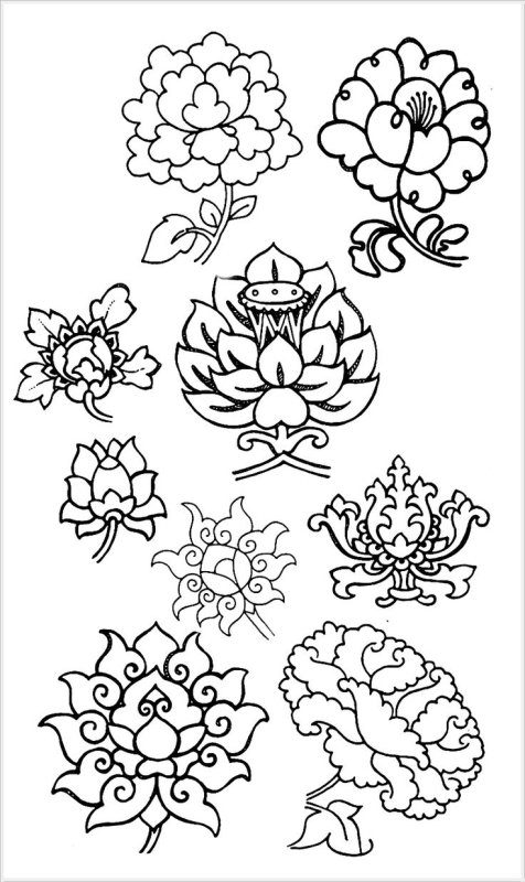 Японские орнаменты и узоры