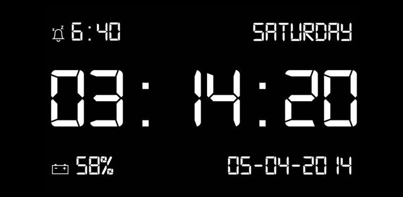 Цифровые часы табло