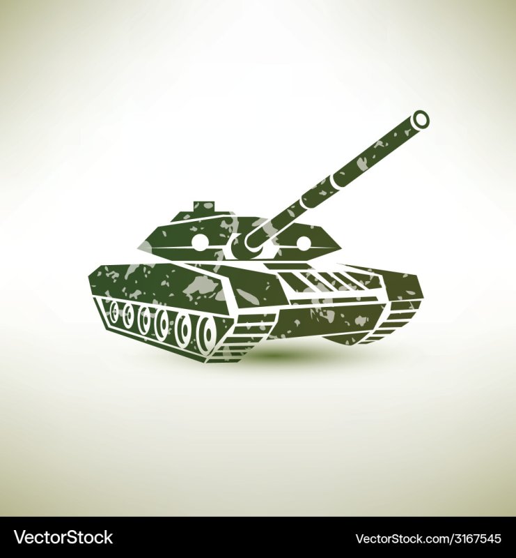 Танк векторное изображение