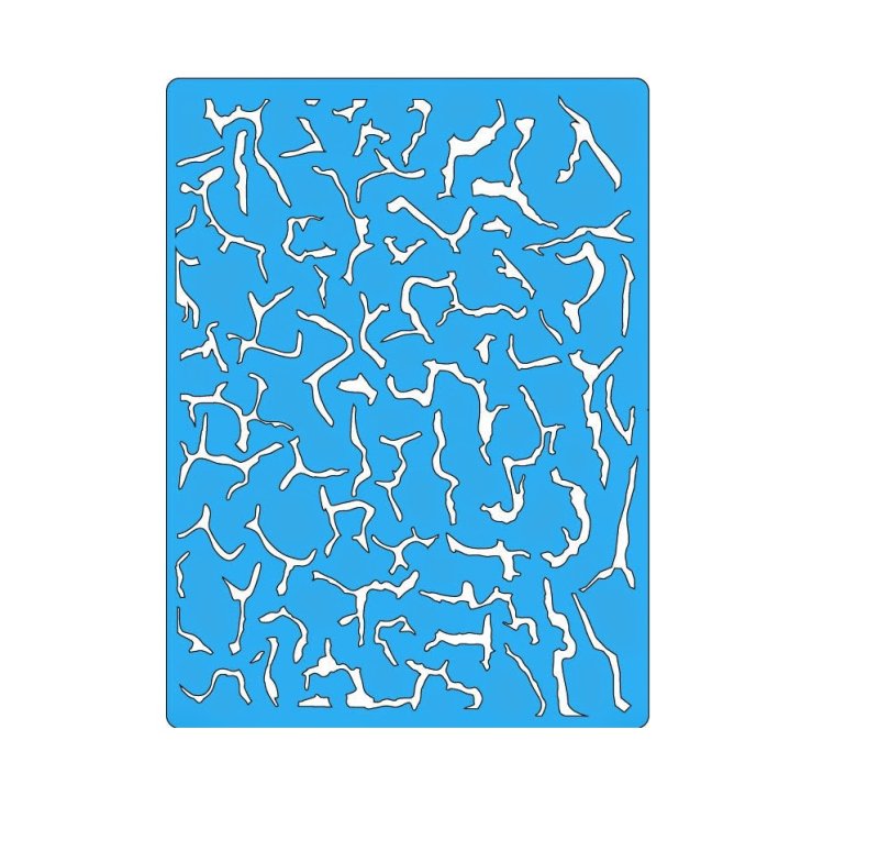 Трафарет кракелюр