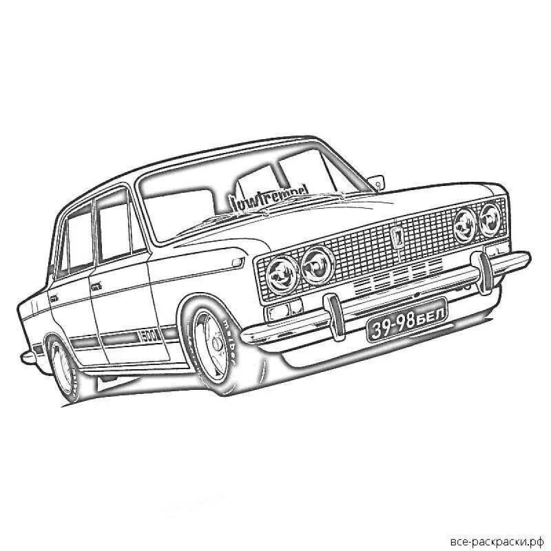 Раскраска ВАЗ 2106