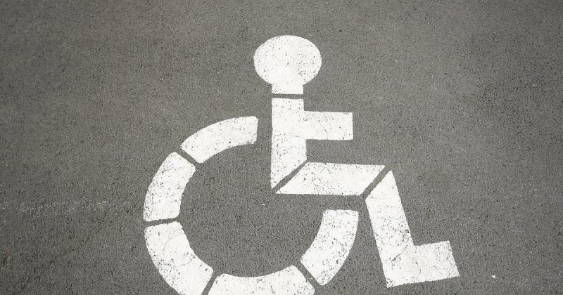 Разметка стоянка для инвалидов